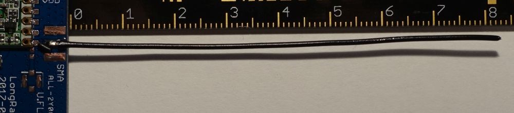 Drahtantenne am LoRa Board mit Arduino Zero